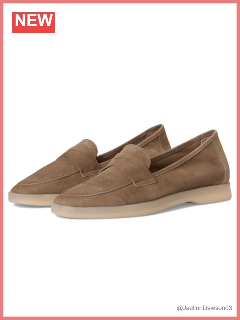Women's Suede Penny Loafers Cushioned Slip On Casual Flat